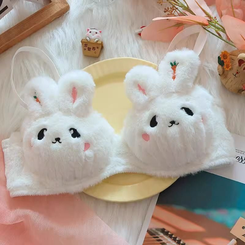 Cute Bunny Plush Bra & Panty Set – Soft & Comfortable (2-Piece Set)