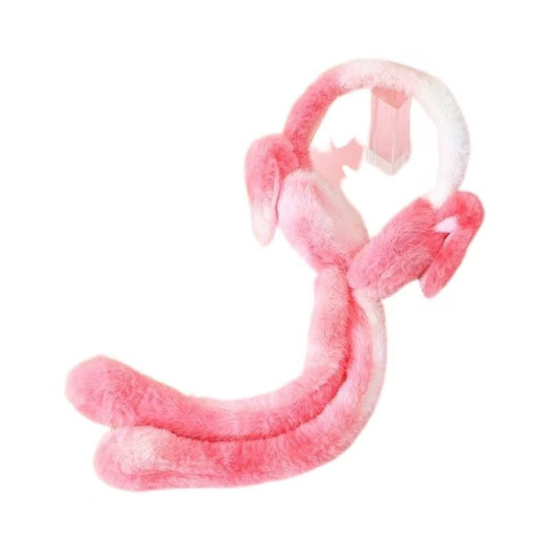 Plush Bunny Earmuffs – Soft Pastel Winter Accessory