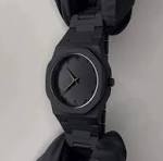 Black Arabic Aura Watch with boX For Men – Elegant Design, Arabic Numerals, Premium Quartz Movement