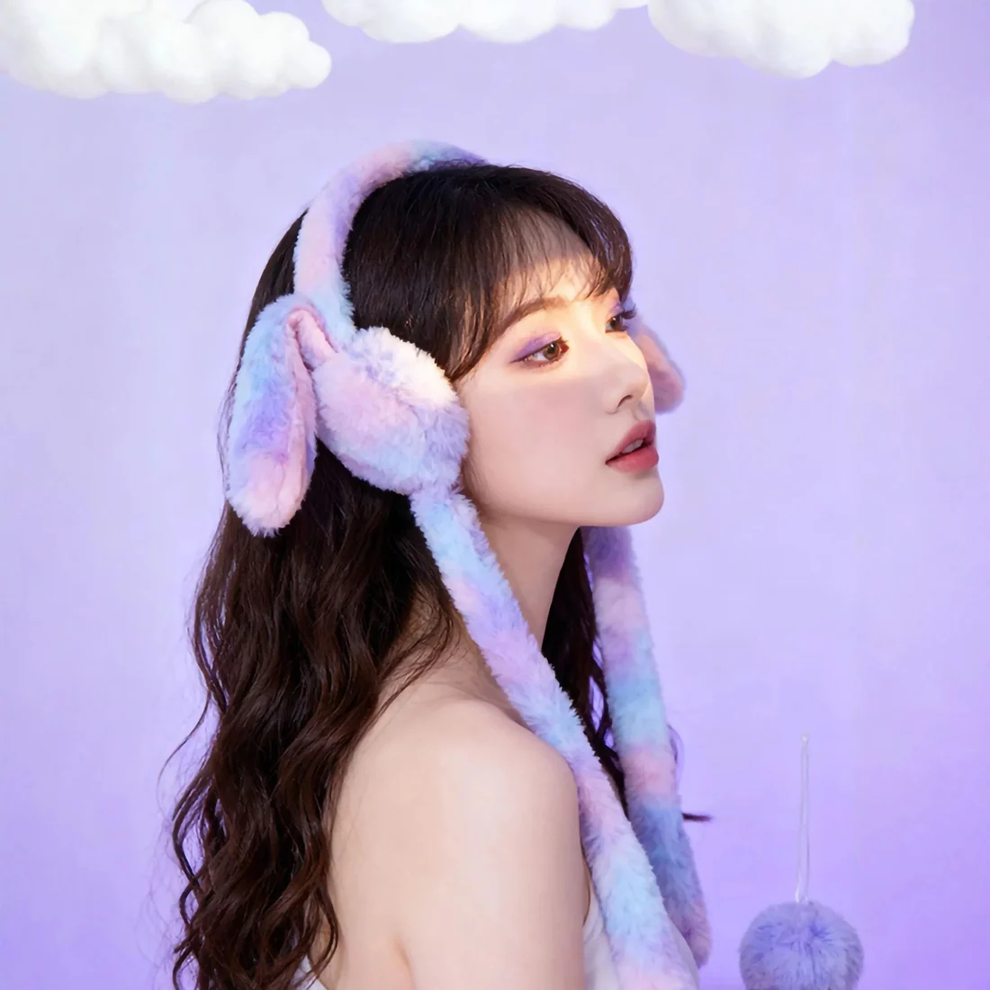 Plush Bunny Earmuffs – Soft Pastel Winter Accessory